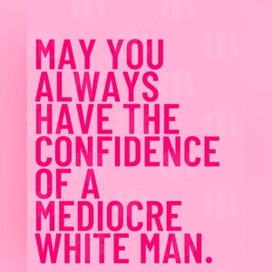 Pink on pink trendy poster